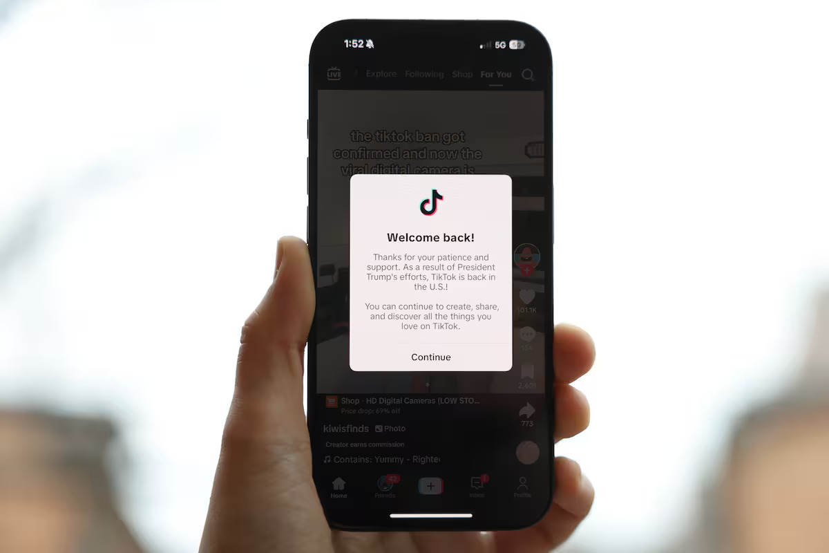 TikTok Kembali Beroperasi di AS